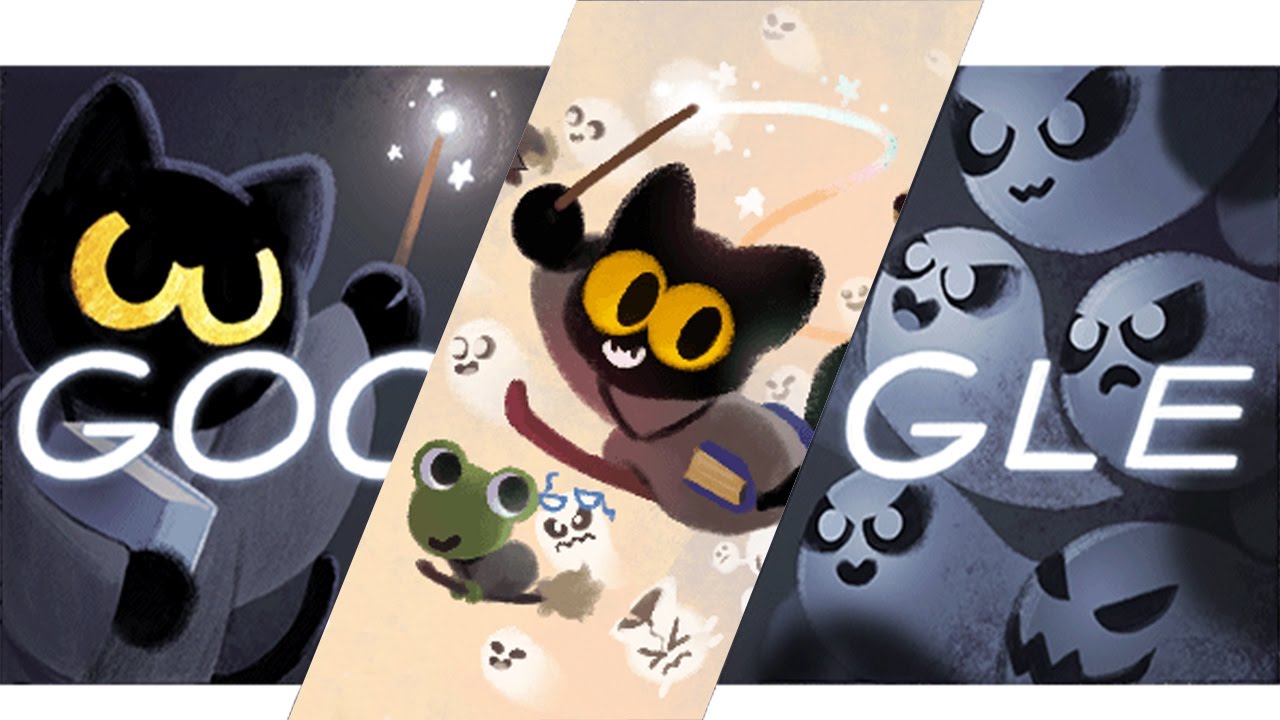 Richtig gutes Spiel! :D | Google Doodle Halloween - YouTube