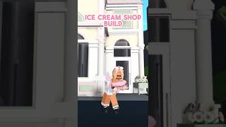 Cute ice cream shop build #roblox #bloxburg