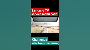 Samsung CRT TV service menu code