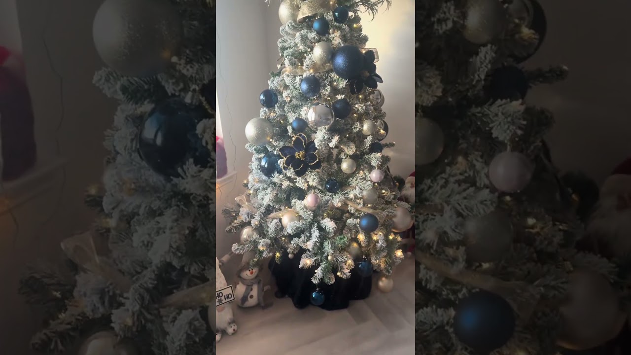 Who Cares It's Early? Celebrate with a Stunning Blue Navy Christmas Tree