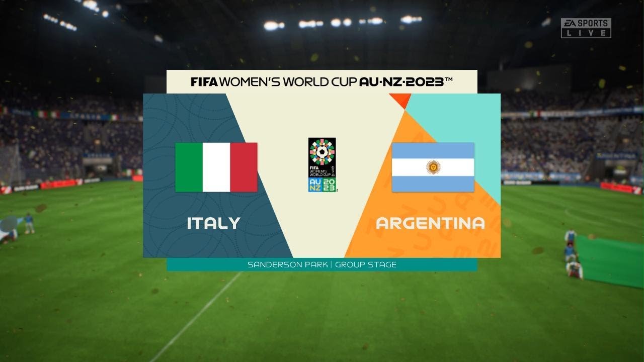 Italy vs Argentina FIFA Women’s World Cup 2023 24th July 2023 Full Match FIFA 23 PS5™ [4K