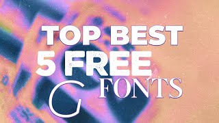 My TOP Best 5 *FREE* FONTS + Mini font bundle  |  GAOXING screenshot 5