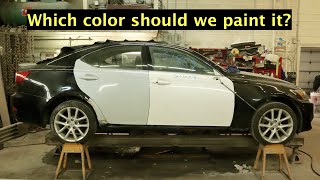 Rebuilding a Lexus IS 250 side hit part 3