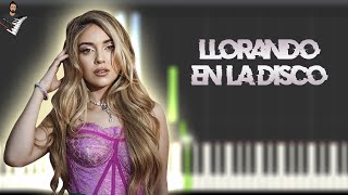 Ana Mena  Llorando En La Disco  Instrumental Piano Tutorial  Partitura  Karaoke  Midi