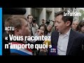 Louis Boyard intervient en direct pendant une interview François-Xavier Bellamy devant Sciences po