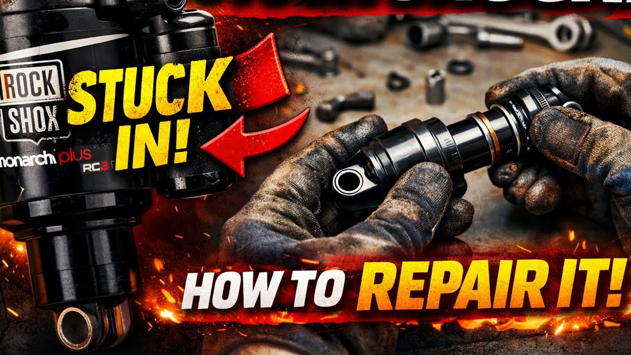How to fix a stuck down / in rear shock, the safe way!
