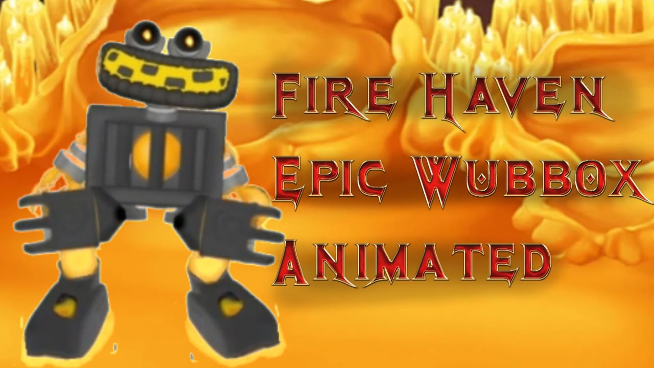 Epic Wubbox on Fire Haven My Singing Monsters Plush Toy