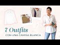 7 ideas de outfits con una camisa blanca 🤩 ¡Para diferentes ocasiones!