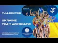 Ukraine claim another gold 🥇Watch there full team acrobatic routine!