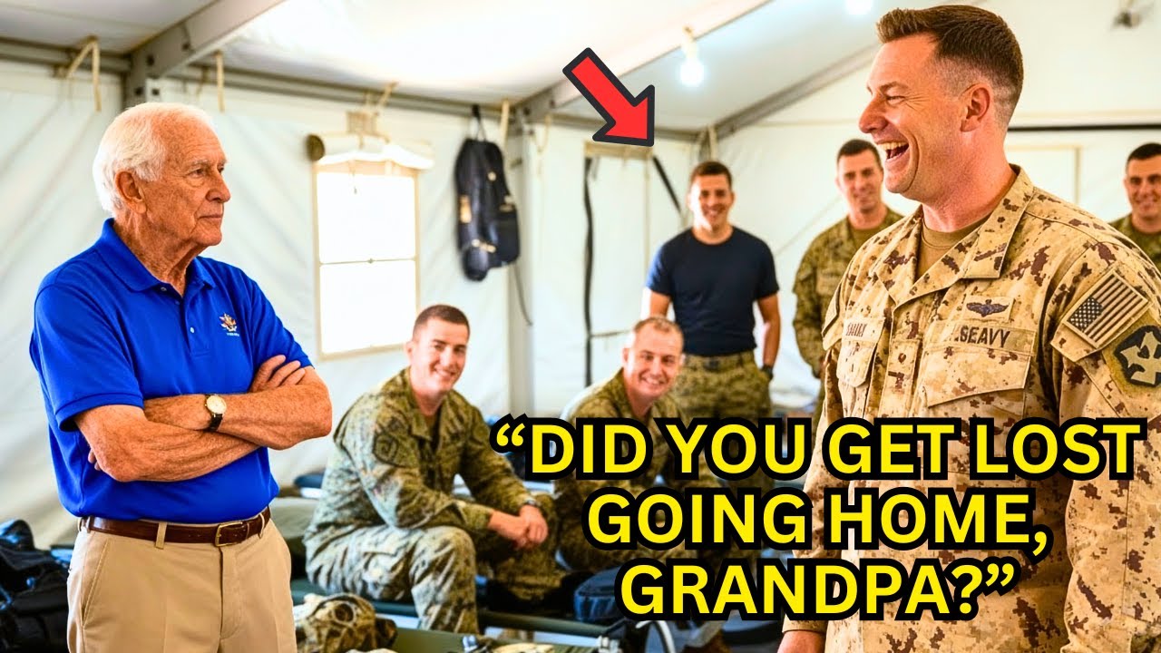 Морской пехотинец США в шутку спросил о звании старика, пока его ответ не заставил замолчать всю ...