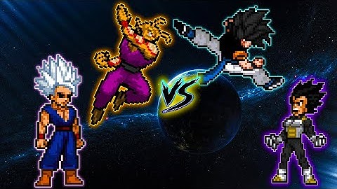 ORANGE PICCOLO V.2 OP & BEAST GOHAN OP VS GOGETA OP & ULTRA EGO VEGETA IN JUMP FORCE MUGEN