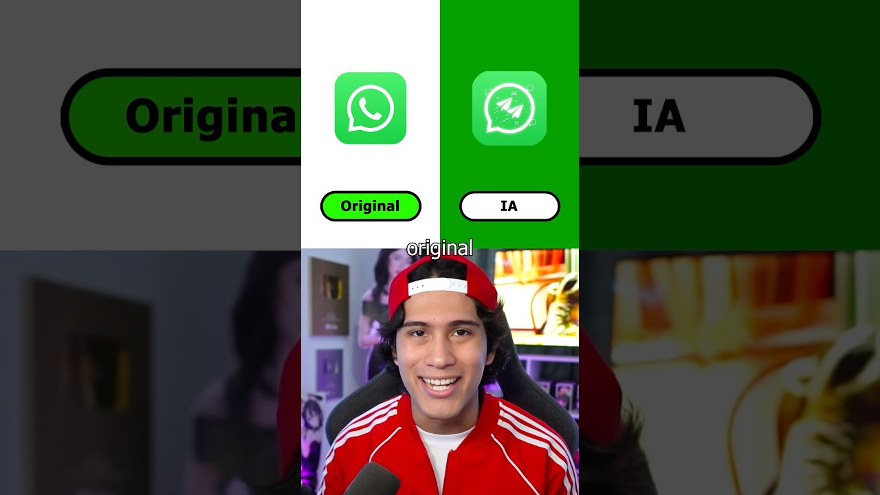 Prefieres El Logo Original VS hecho con Inteligencia Artificial?? 😱😱 #shorts