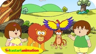 Kutahu Nama Satwa (singa, monyet, burung) - Kastari Animation Official