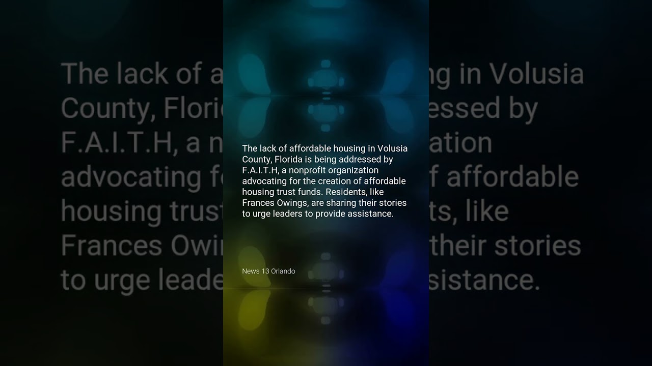 Volusia County nonprofit addresses affordable housing