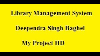 liberary management system using php+mysql+html in hindi mu project hd part 38