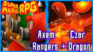 Super Mario RPG - Czar Dragon + Axem Rangers Boss Battle (No Commentary)