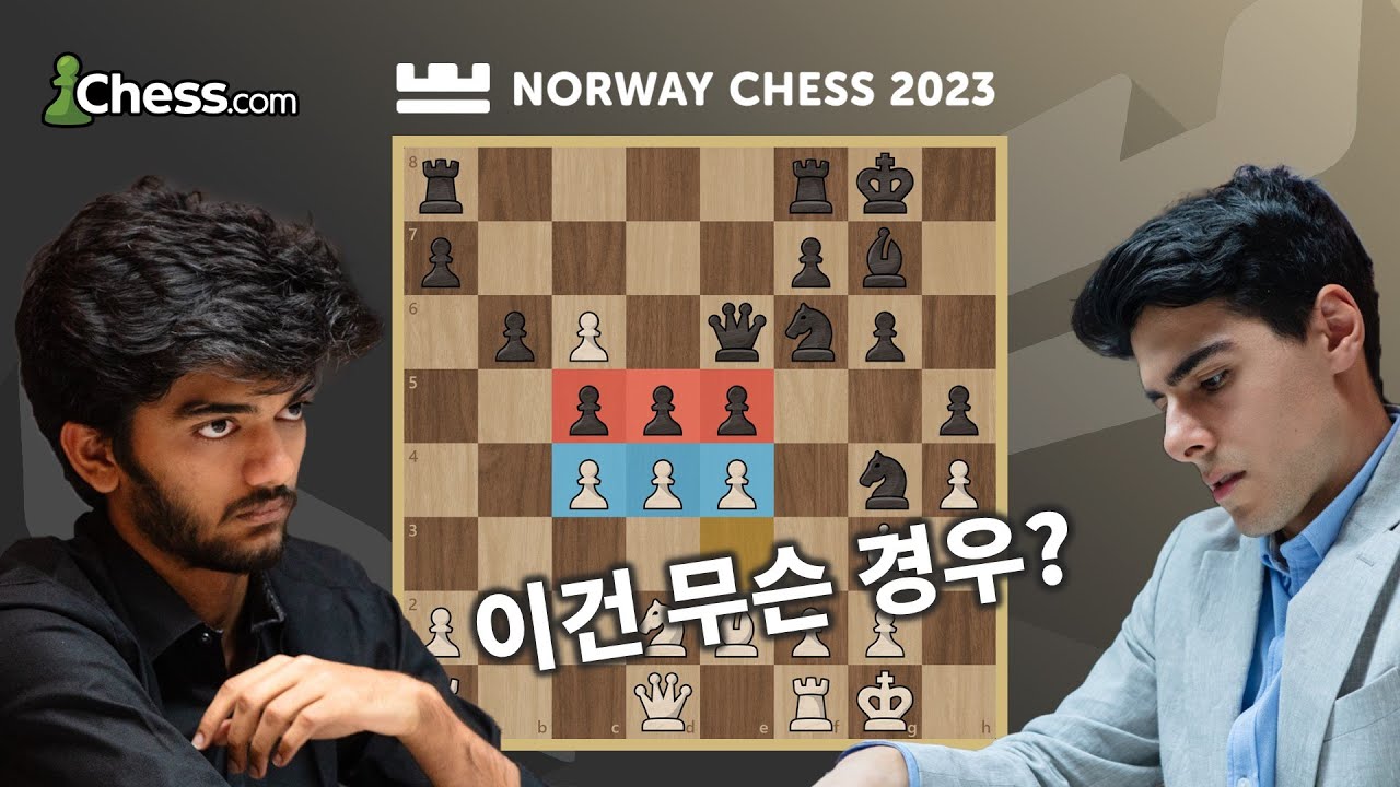 체스에서 이런 상황은 처음이네요 / 8라운드 / 2023 노르웨이 체스