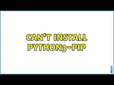 Ubuntu: Can't install python3-pip