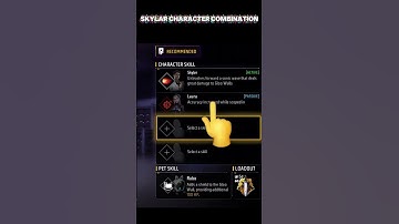 skyler character combination Free Fire Max🌪️⚡ Skylar ( BEST ) SKILL COMBINATION ||  #viralvideo