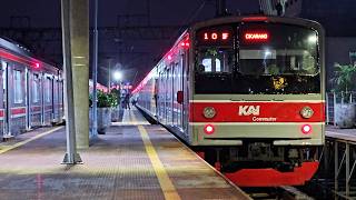 [4K] Stasiun Kemayoran: Kompilasi Kereta JR 205, CLI-125, CC 206 | KRL Commuter Line (1/4)