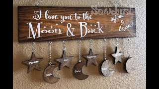 I Love You To The Moon & Back Family Names by Pink Sawdust LLC 1,174 views 6 years ago 2 minutes, 54 seconds