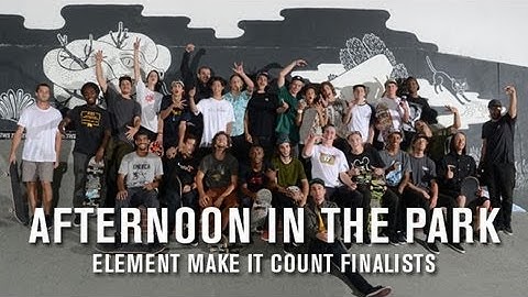 Afternoon In The Park: Element Make It Count Finalists - TransWorld SKATEboarding