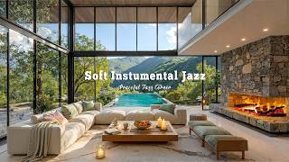 Soft Instumental Jazz In Forest Villa Ambience | Relaxing Jazz Melody On Morning To Work Effectively screenshot 4
