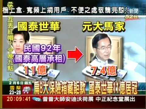 扁八大保險箱藏鉅款國泰世華居冠 Youtube