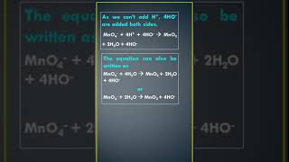 Balancing redox half reaction | KMnO4 to MnO2