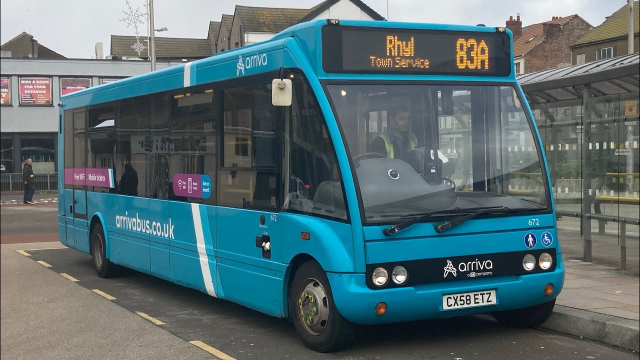 Pocket rocket! Arriva Wales (Rhyl) - 0672 CX58 ETZ - Route 83