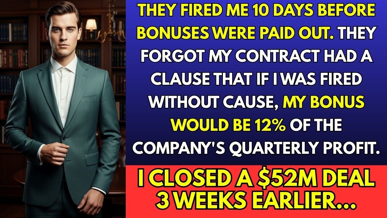 They Fired Me 10 Days Before Bonuses. They Forgot My Contract Had a 12% Profit Clause.