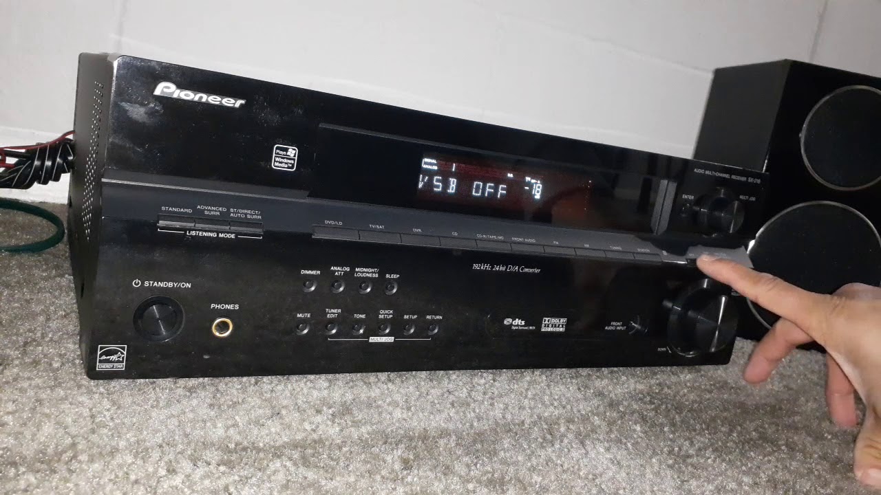 Pionner SX 218 Audio Multichannel Receiver TESTED - YouTube