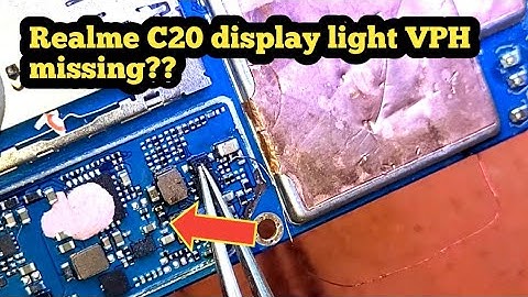 realme c20 Display light problem solution || C20 display back light fix