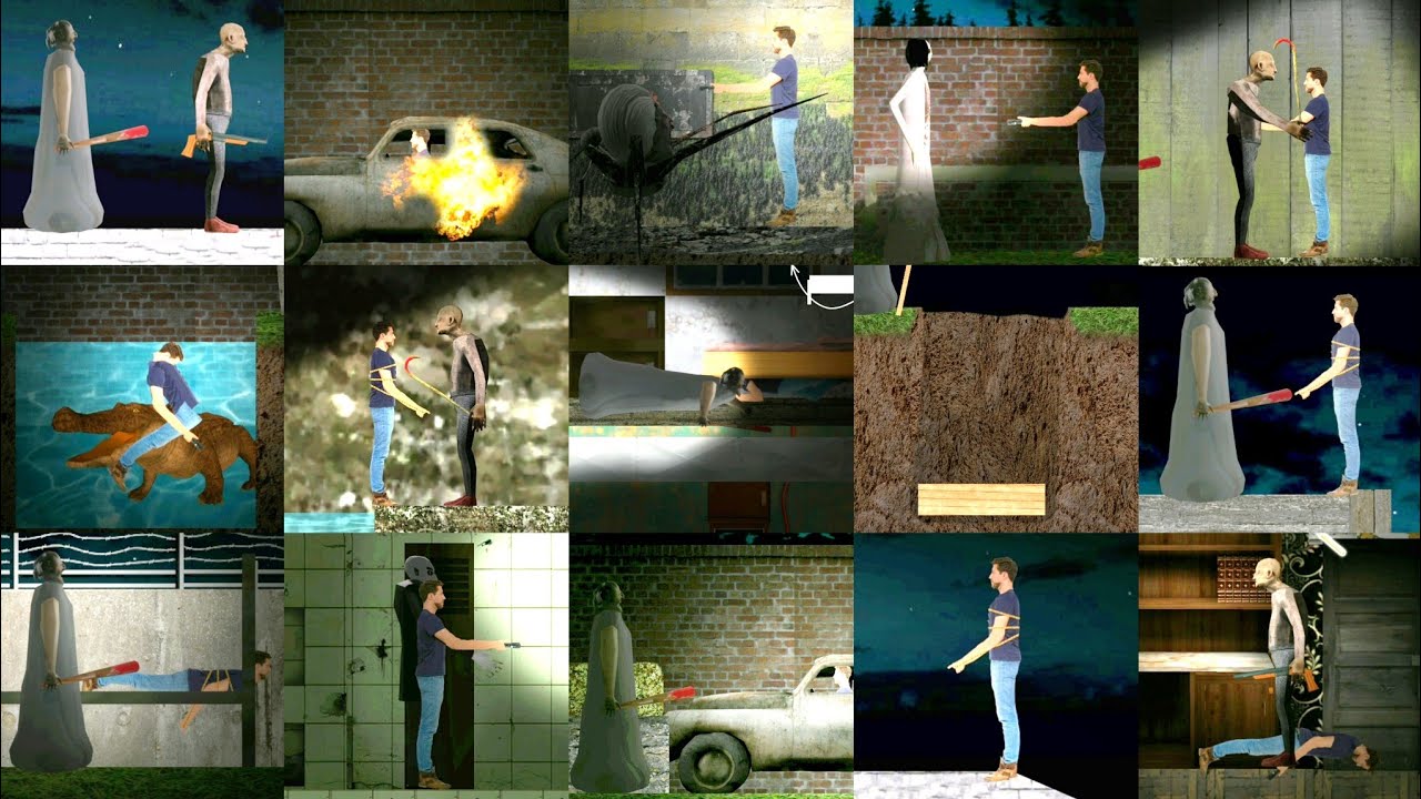 Granny 2D Game All Death Scenes 2025