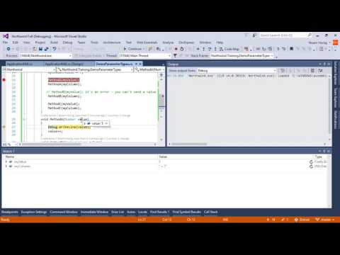 Explaining in and out parameters and the NumberParameter
