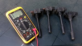 how to Test Ignition Coil using multimeter pajero io Pinin GDI screenshot 2