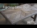 ソロキャンプ用の折り畳みテーブルをdiy！ウォールナットでオルテガ柄を作りました。How to make a folding table solo camping