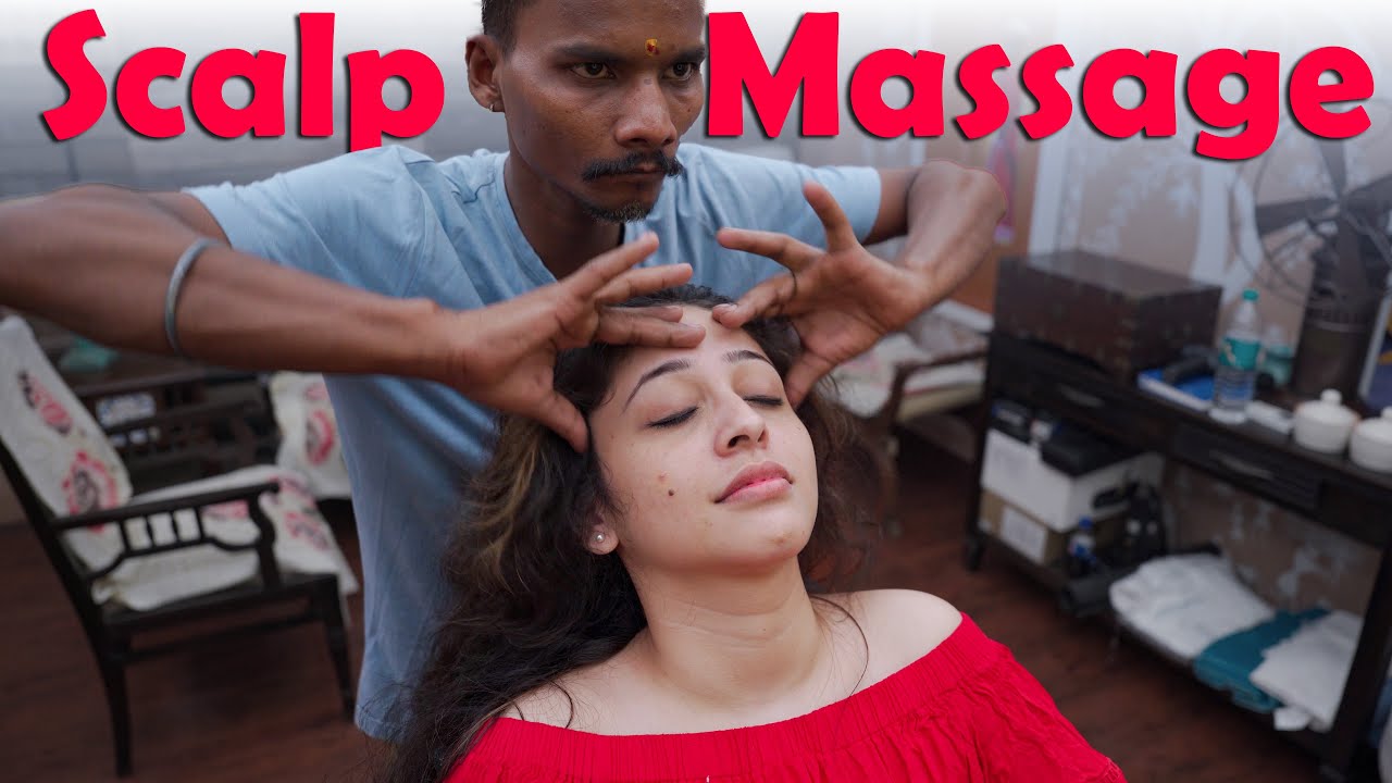 Indian Head Massage ASMR for Sleep | Indian Massage