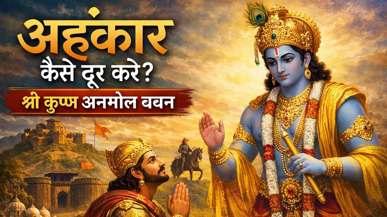 🙏 कृष्ण कहते हैं अहंकार सबसे बड़ा शत्रु है | जरूर सुनें