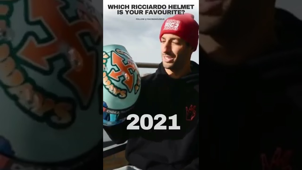 Daniel Ricciardo's best helmets! Which is your favourite? 