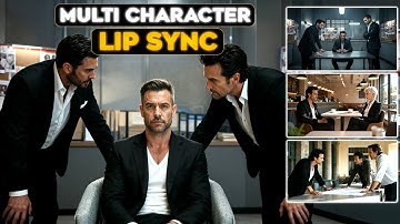 AI Lip Sync is nu nog slimmer! 4 personages praten in één scène (nieuwe Dzine AI-update)