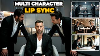 AI Lip Sync Just Got Smarter! 4 Characters Talking in One Scene (New Dzine AI Update)