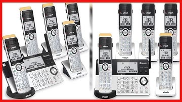 VTech IS8151-5 Super Long Range 5 Handset DECT 6.0 Cordless Phone for Home with Answering Machine,