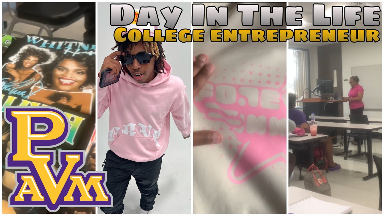 Day In The Life Of A College Entrepreneur | PVAMU Edition 💜💛 - YouTube