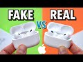 سماعات Apple AirPods Pro 2 المزيفة مقابل الأصلية استنساخ مثالي احذروا أيها المشترون 