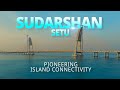 Exclusive drone shots of the sudarshan setu connecting okha  beyt dwarka