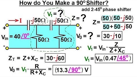 Electrical Engineering: Ch 10 Alternating Voltages & Phasors (56 of 82) 90deg Phase Shiftor?***