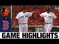 J.D. Martinez drives in three in Sox's 13-2 win | Orioles-Red Sox Game Highlights 7/24/20