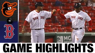 J.D. Martinez drives in three in Sox's 13-2 win | Orioles-Red Sox Game Highlights 7/24/20