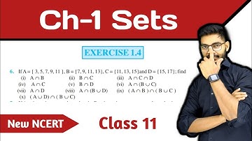 Q 6 Ex 1.4 Sets Class 11 || Question 6 Exercise 1.4 Chapter 1 Sets || New NCERT Class 11 Maths